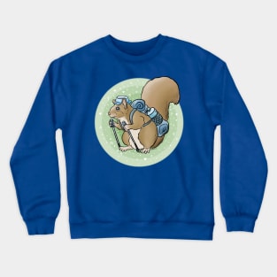 Squirrel hiker Crewneck Sweatshirt